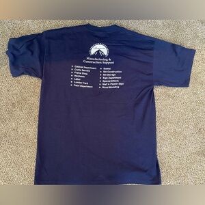 Vintage Hollywood Construction Company Mens XL Paramount Pictures Worksite